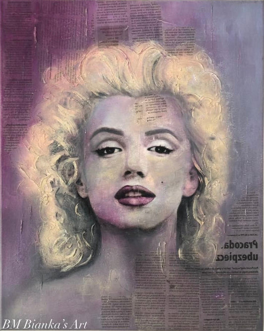 Iconic- 41x51cm Original Mixed Media Painting on Canvas