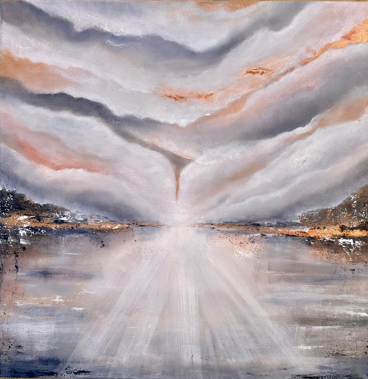 Spirit- 61x61 cm Original Oil Painting on Canvas