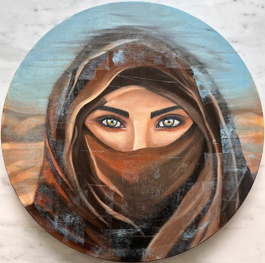 Zahrat Desert Rose-40cm Original Oil on Canvas