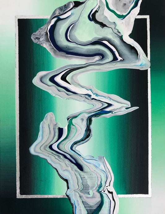 Arystal - 35x 41 cm Original Acrylic Painting on Canvas
