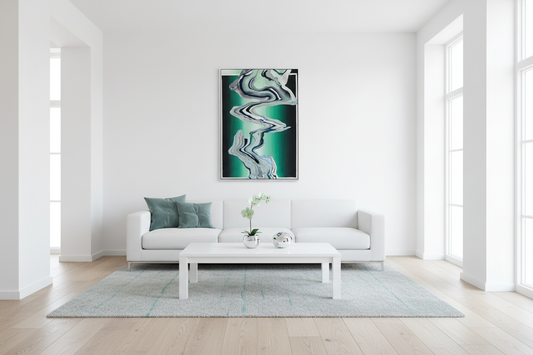 Arystal Painting - Bright Minimalist Lounge