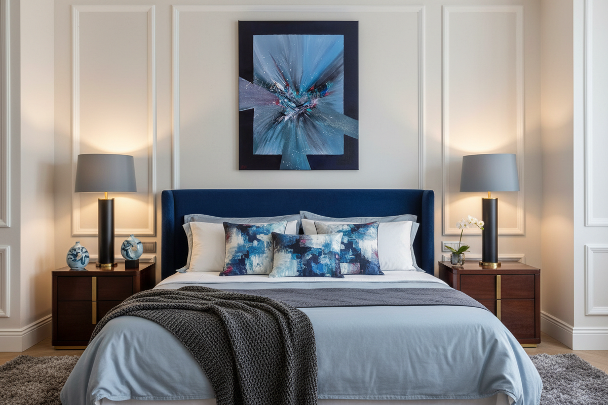 Galactic Traveller Painting in Bedroom