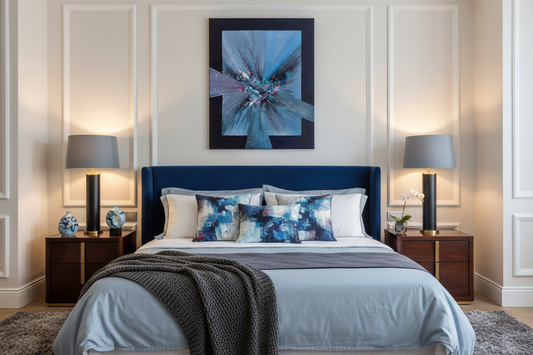 Galactic Traveller Painting in Bedroom