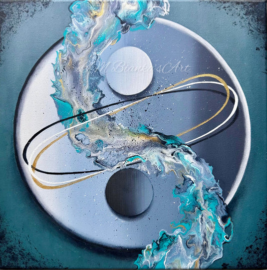 Balance-50x50cm Original Acrylic Painting on Canvas.